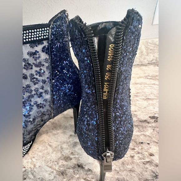 Thin High Heels Boots Women Zip Pointed Toe size 8 - Picture 9 of 11